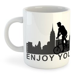 Mug 325 ml Cycling Enjoy your City