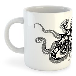 Kopp 325 ml Dykning Psychedelic Octopus