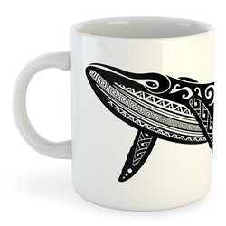 Taza 325 ml Buceo Whale Tribal