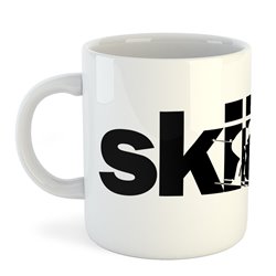 Kopp 325 ml Åka skidor Word Skiing