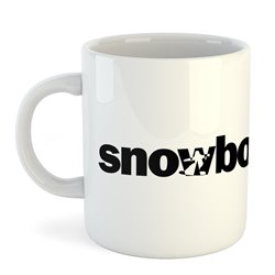 Mug 325 ml Snow Word Snowboarding