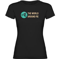 T Shirt MTB The World Around Me Short Sleeves Woman