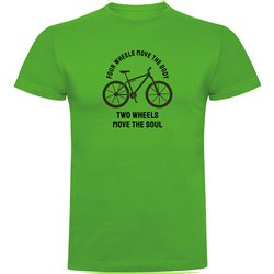 Camiseta Ciclismo Four Wheels Move the Body Manga Corta Hombre
