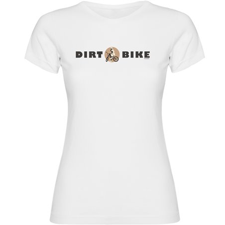 T Shirt BMX Dirt Bike Kortarmad Kvinna