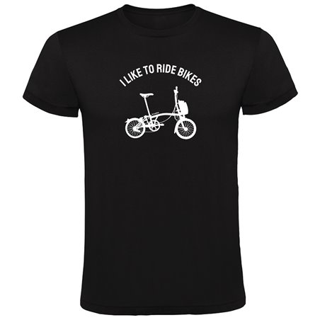Camiseta Ciclismo I Like to Ride Bikes Manga Corta Hombre
