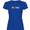 Camiseta Ciclismo Italy Manga Corta Mujer