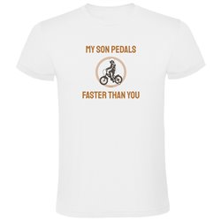 T Shirt Cycling Faster Than You Short Sleeves Man