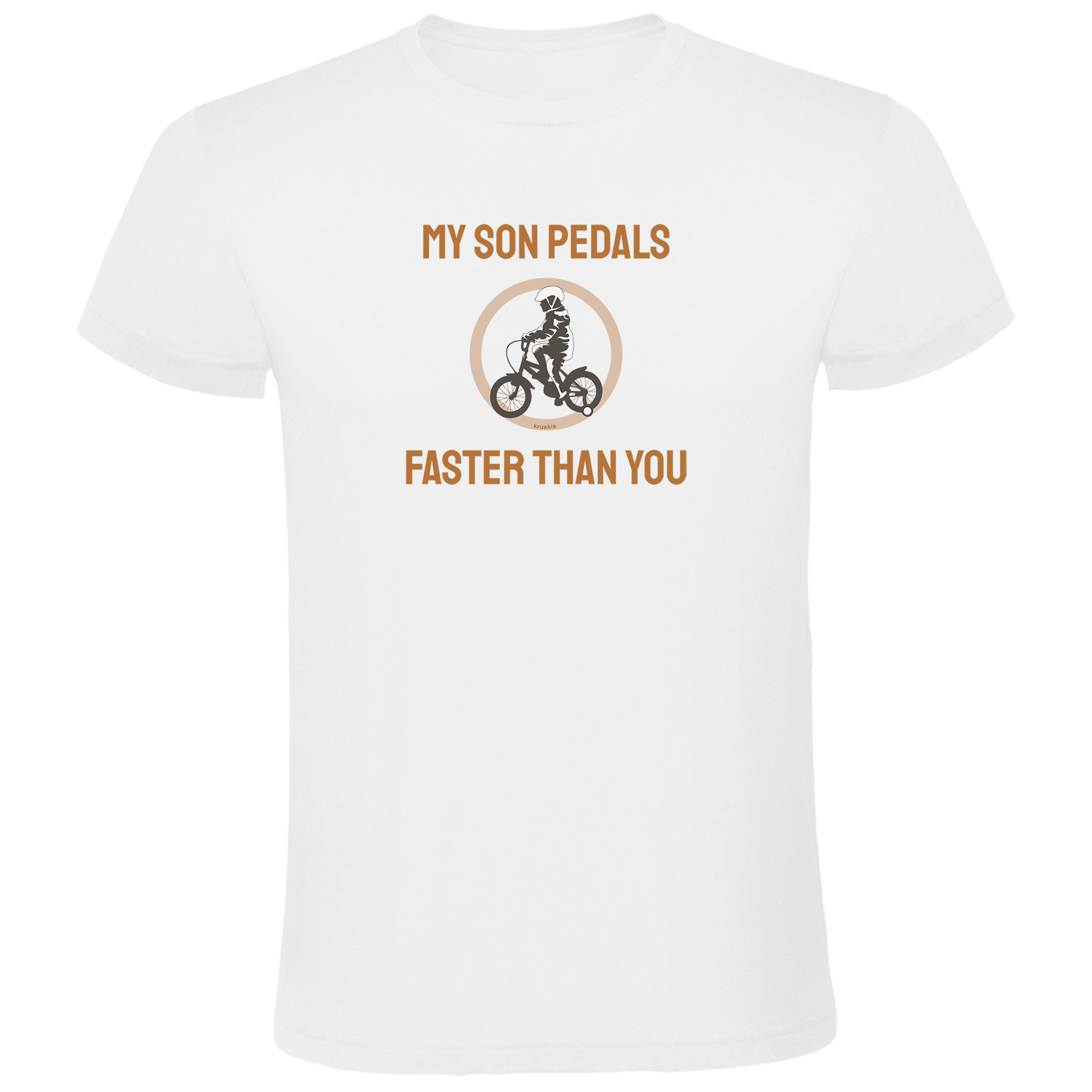 T Shirt Jazda rowerem Faster Than You Krotki Rekaw Czlowiek