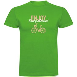 T Shirt Cycling Enjoy Every Moment Short Sleeves Man
