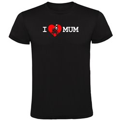 T Shirt Radfahren I Love Mum Zurzarm Mann