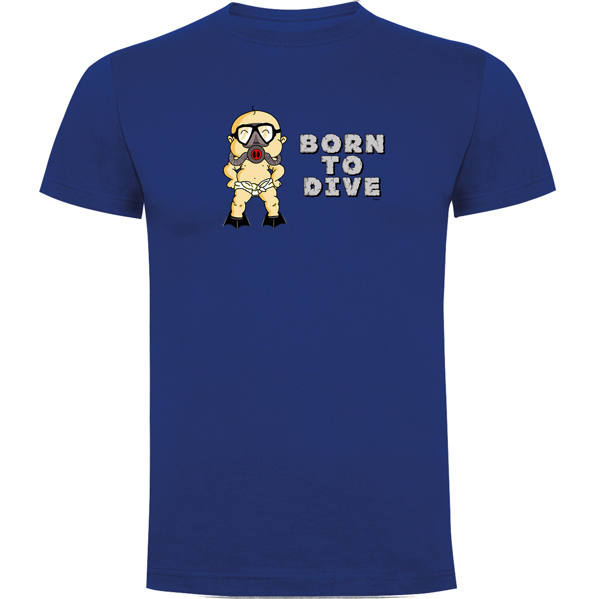 Camiseta Buceo Born To Dive Manga Corta Hombre