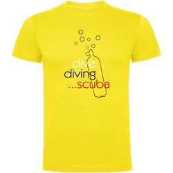 T Shirt Dykning Dive Diving Scuba Kortarmad Man