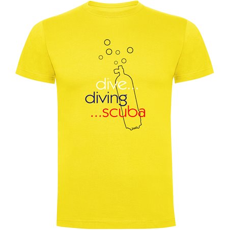 T Shirt Tauchen Dive Diving Scuba Zurzarm Mann