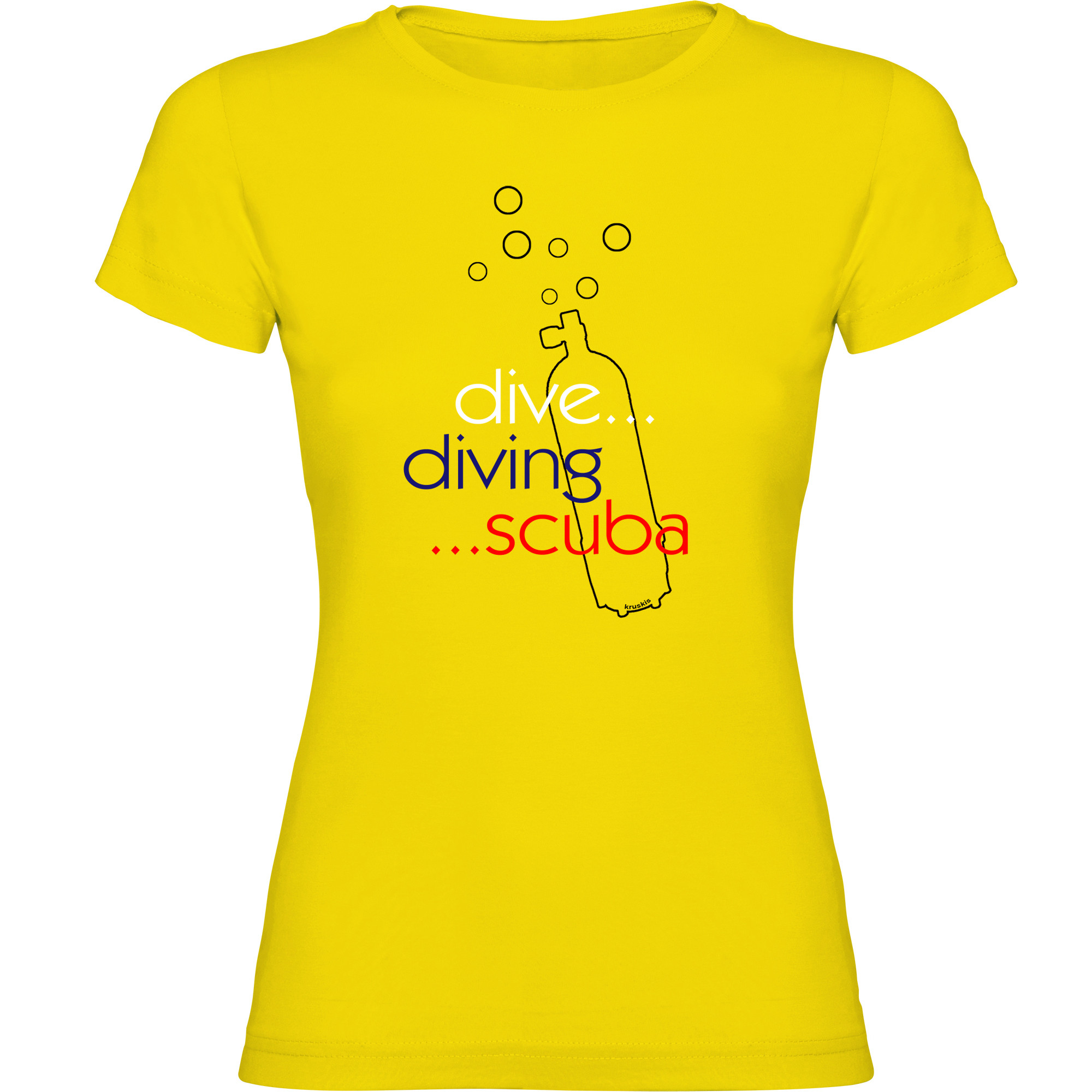 T Shirt Nurkowanie Dive Diving Scuba Krotki Rekaw Kobieta