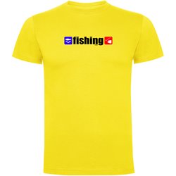 T Shirt Fiske Fishing Kortarmad Man