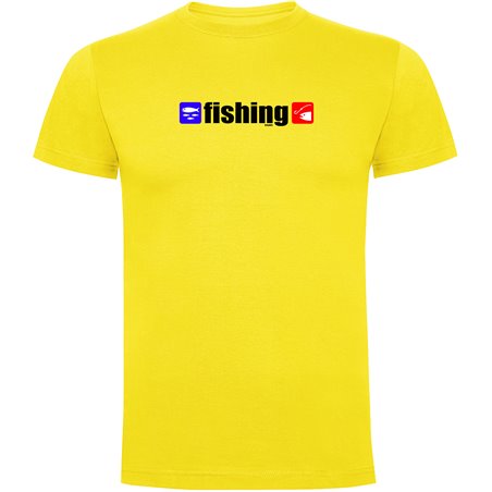 T Shirt Fiske Fishing Kortarmad Man