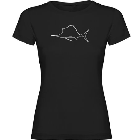 T Shirt Pesca Sailfish Manica Corta Donna