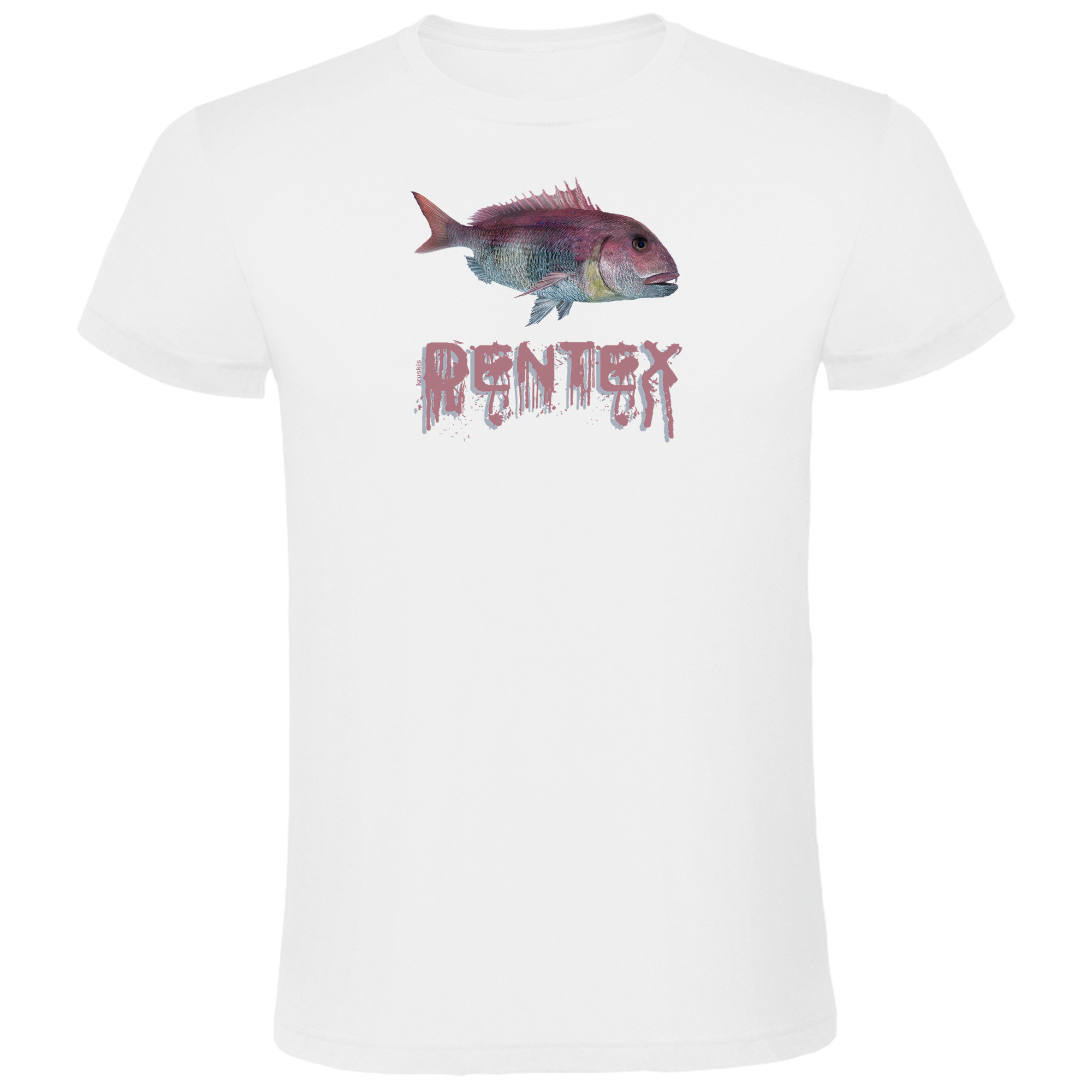 T Shirt Fiske Dentex Kortarmad Man