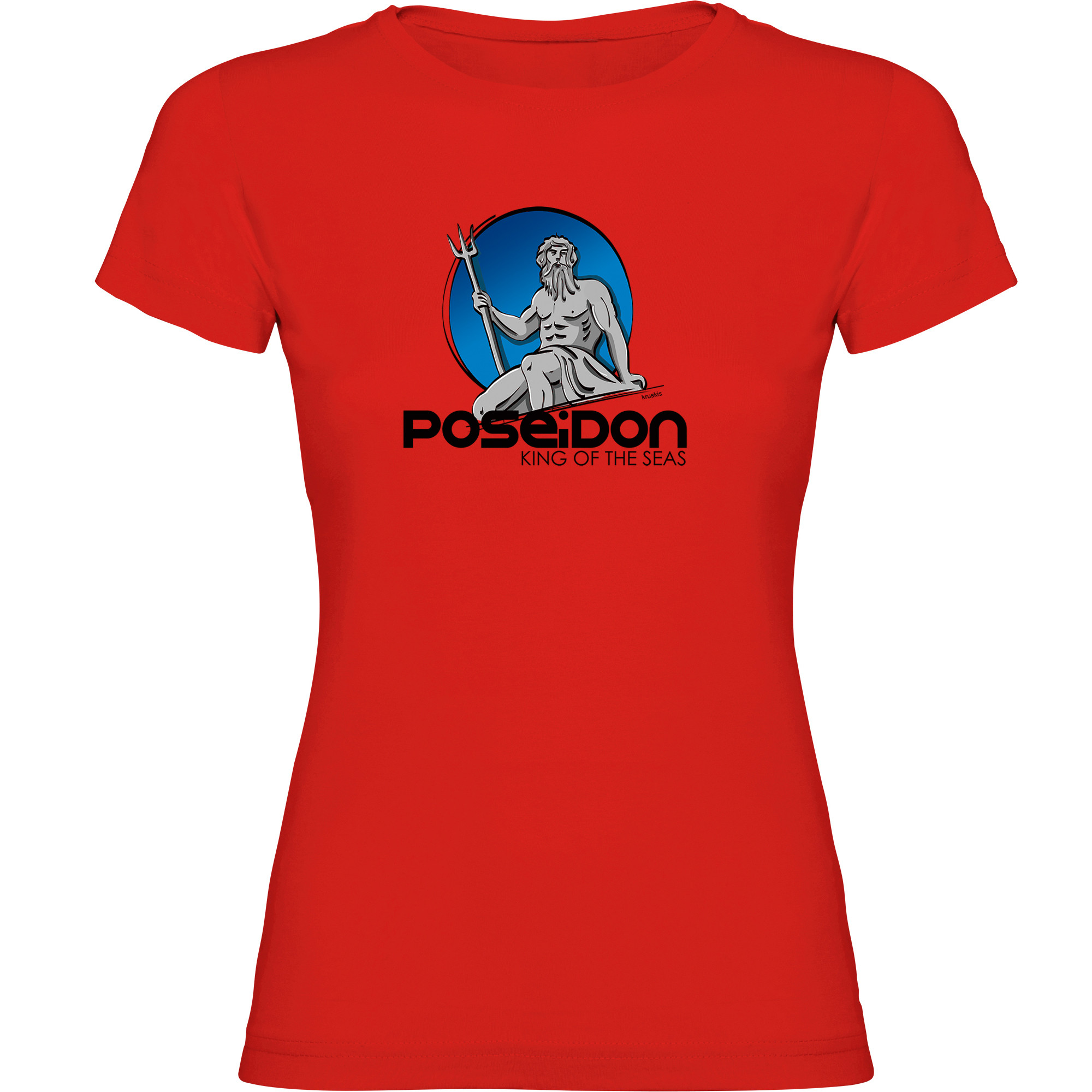 T Shirt Tauchen Poseidon Zurzarm Frau