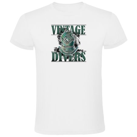 T Shirt Dykning Vintage Divers Kortarmad Man