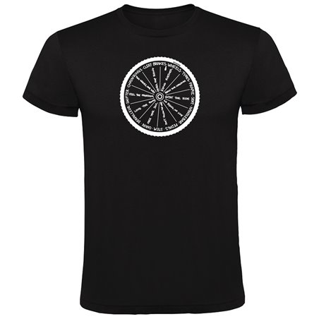 T Shirt Radfahren Wheel Zurzarm Mann