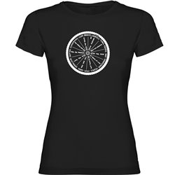T Shirt Radfahren Wheel Zurzarm Frau