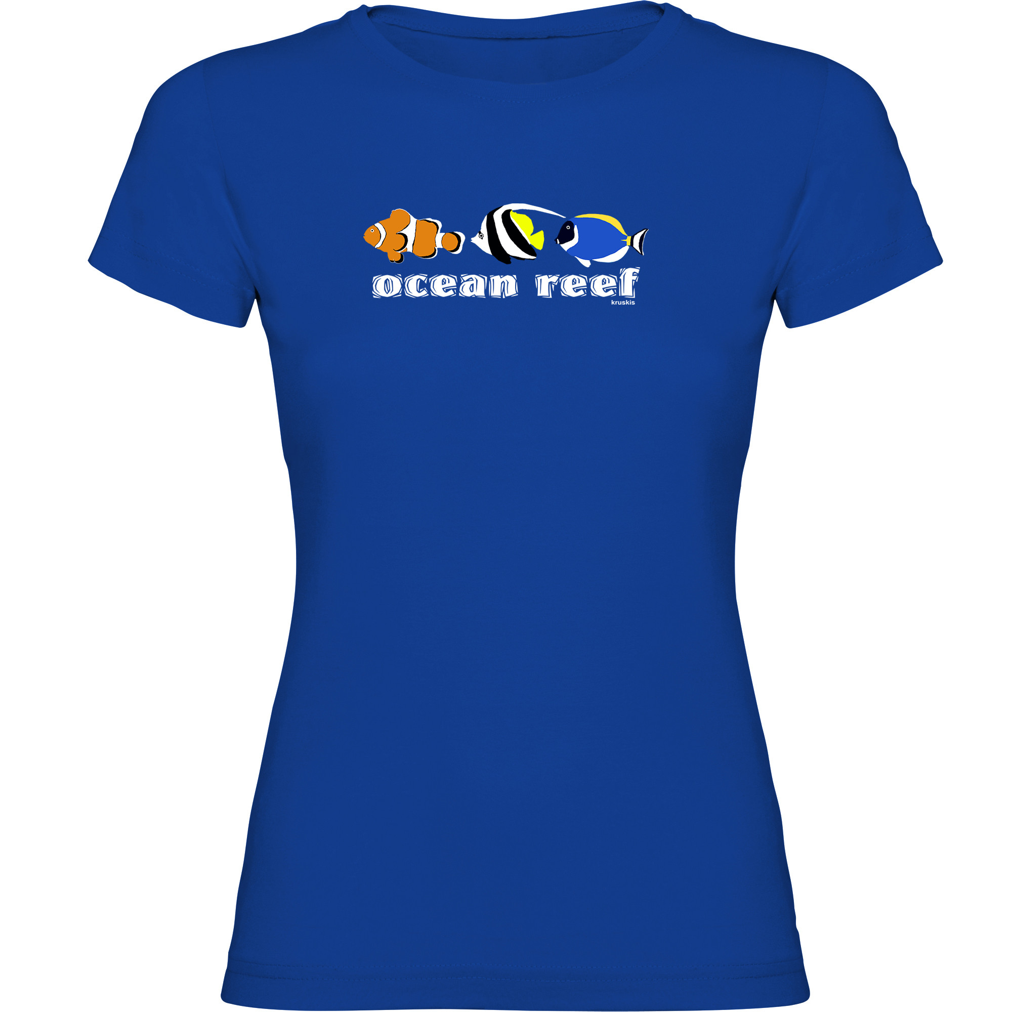 T Shirt Duiken Ocean Reef Korte Mouwen Vrouw