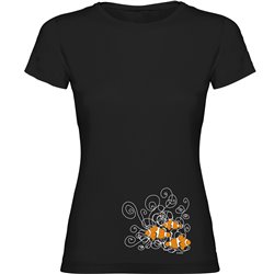 T Shirt Nurkowanie Clownfish Krotki Rekaw Kobieta