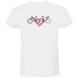 T Shirt Jazda rowerem Love Krotki Rekaw Czlowiek