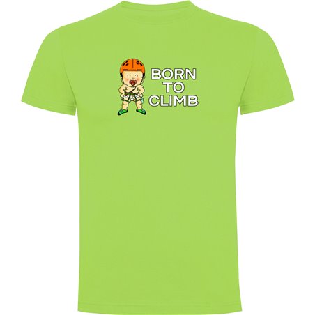 T Shirt Wspinaczka Born to Climb Krotki Rekaw Czlowiek