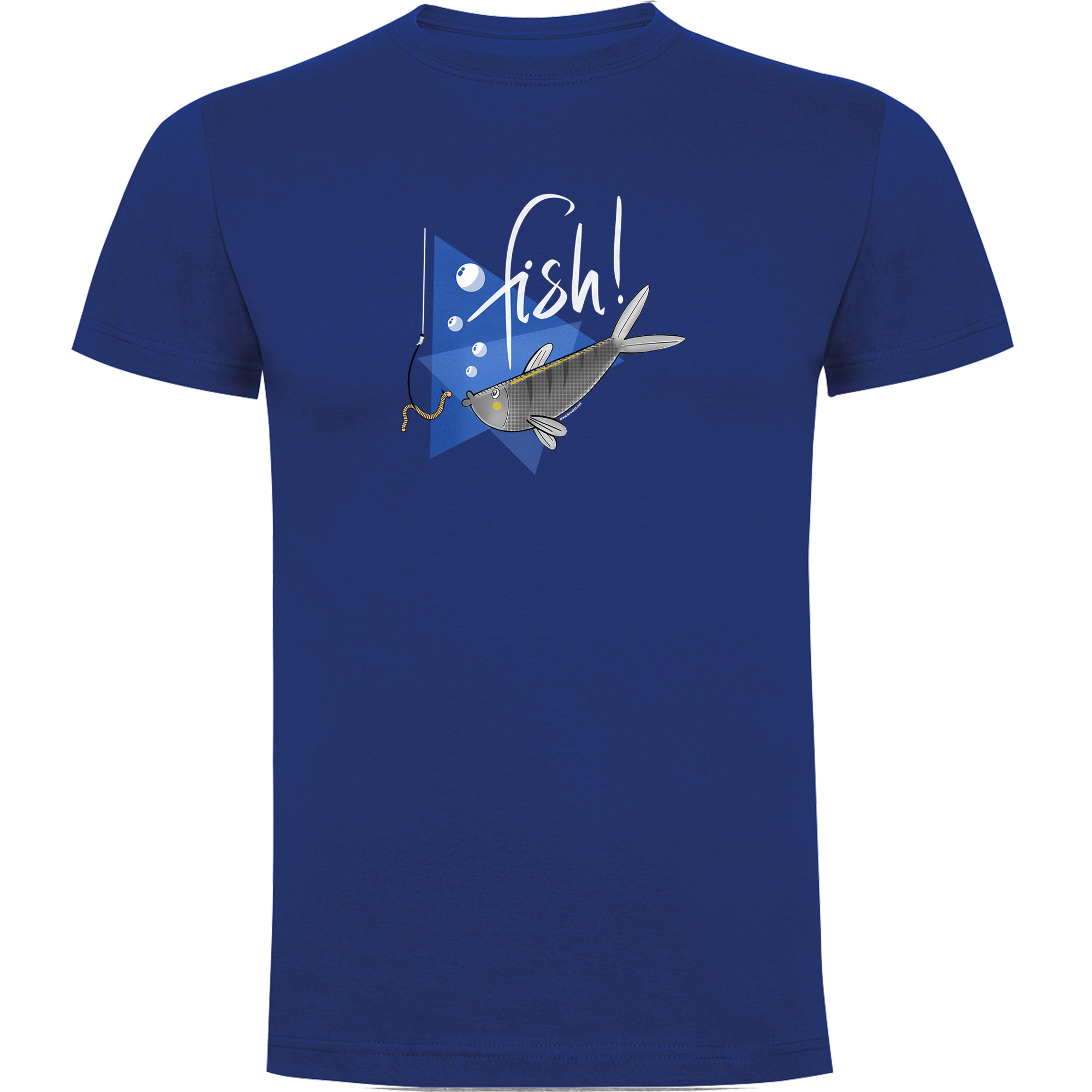 T Shirt Fiske Fish Kortarmad Man