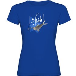 T Shirt Pesca Fish Manica Corta Donna