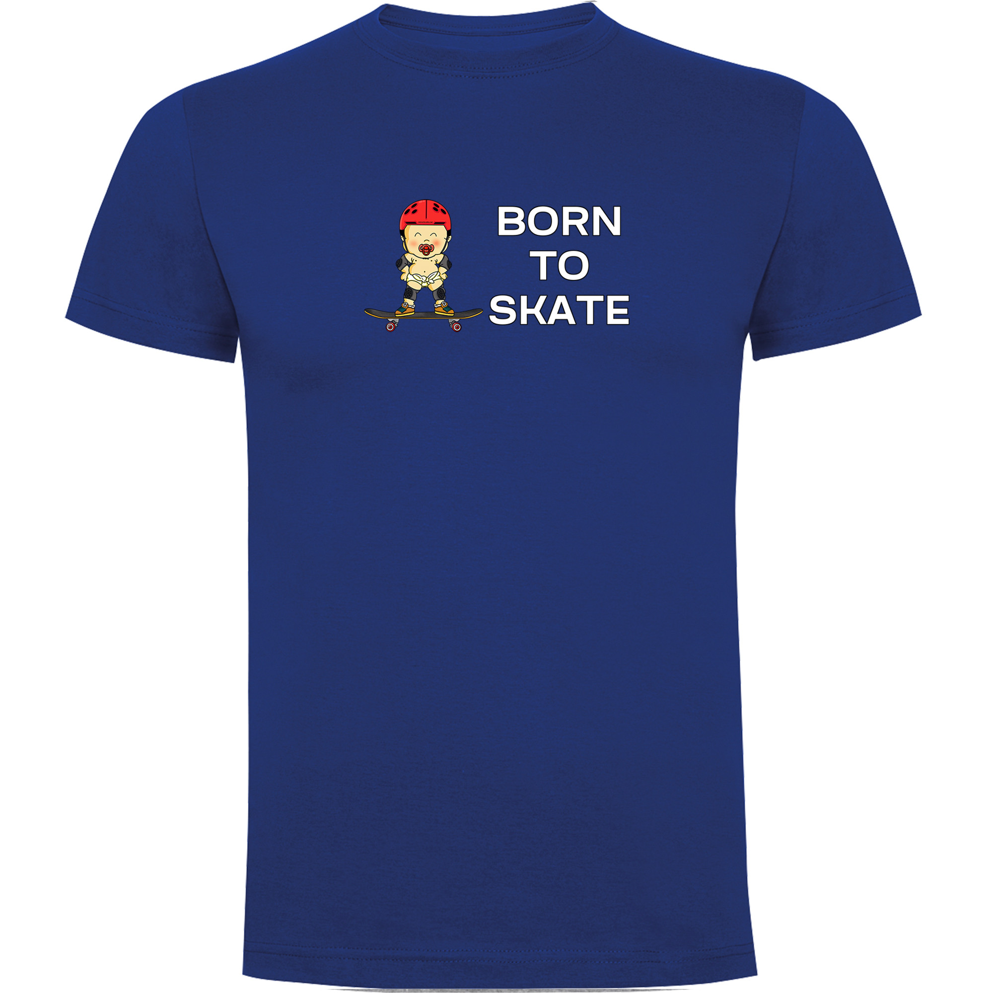 T Shirt Skateboarding Born to Skate Short Sleeves Man