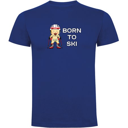 T Shirt Ski Born to Ski Short Sleeves Man