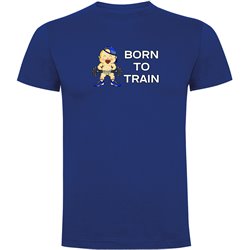 T Shirt Fitnessstudio Born to Train Zurzarm Mann
