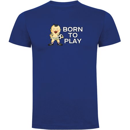 T Shirt Fussball Born to Play Football Zurzarm Mann