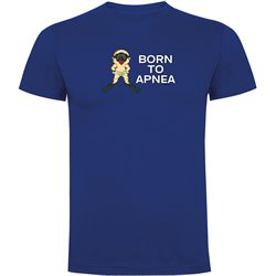 T Shirt Spjutfiske Born to Apnea Kortarmad Man