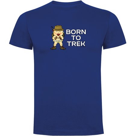 T Shirt Wandern Born to Trek Zurzarm Mann