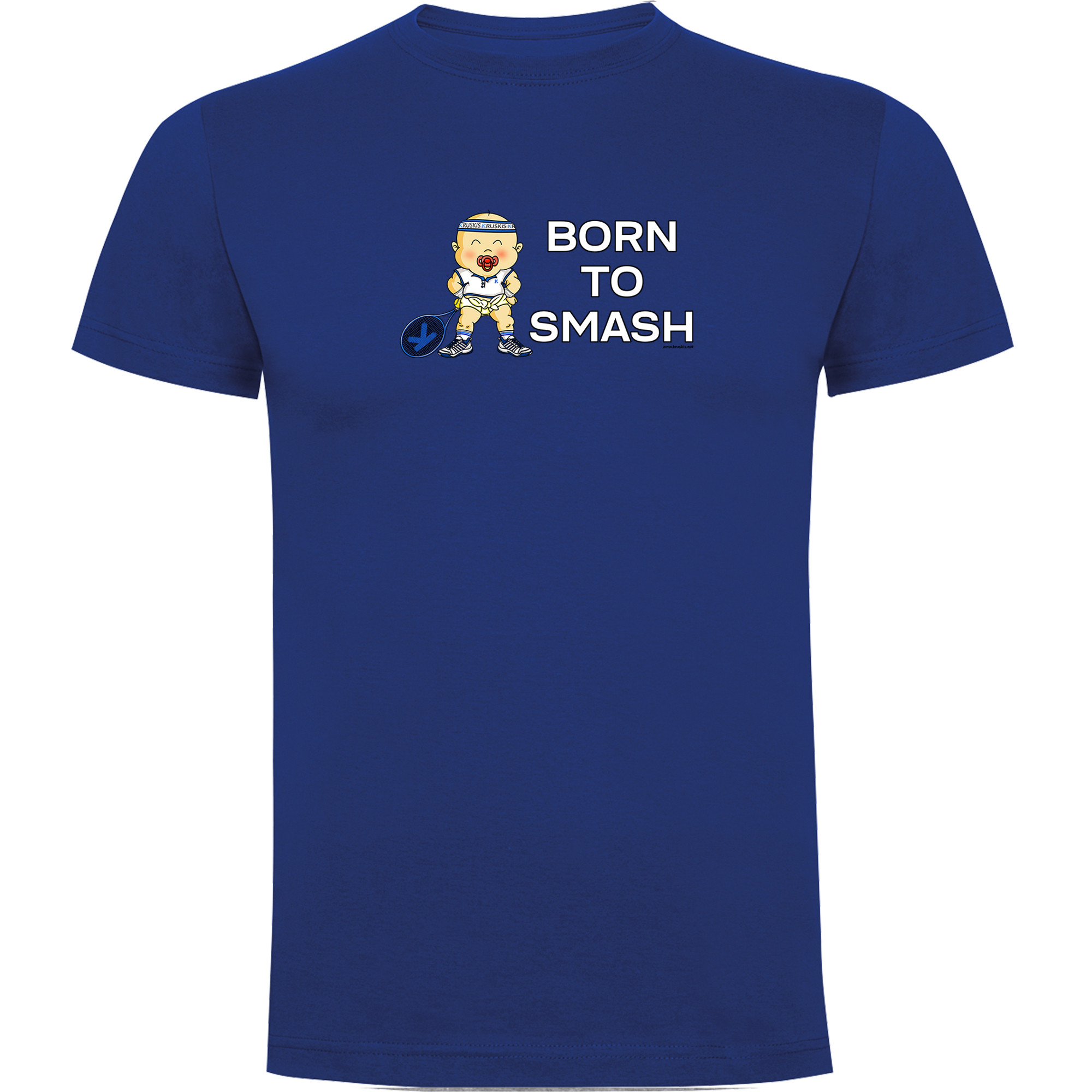 T Shirt Tennis Born to Smash Kortarmad Man