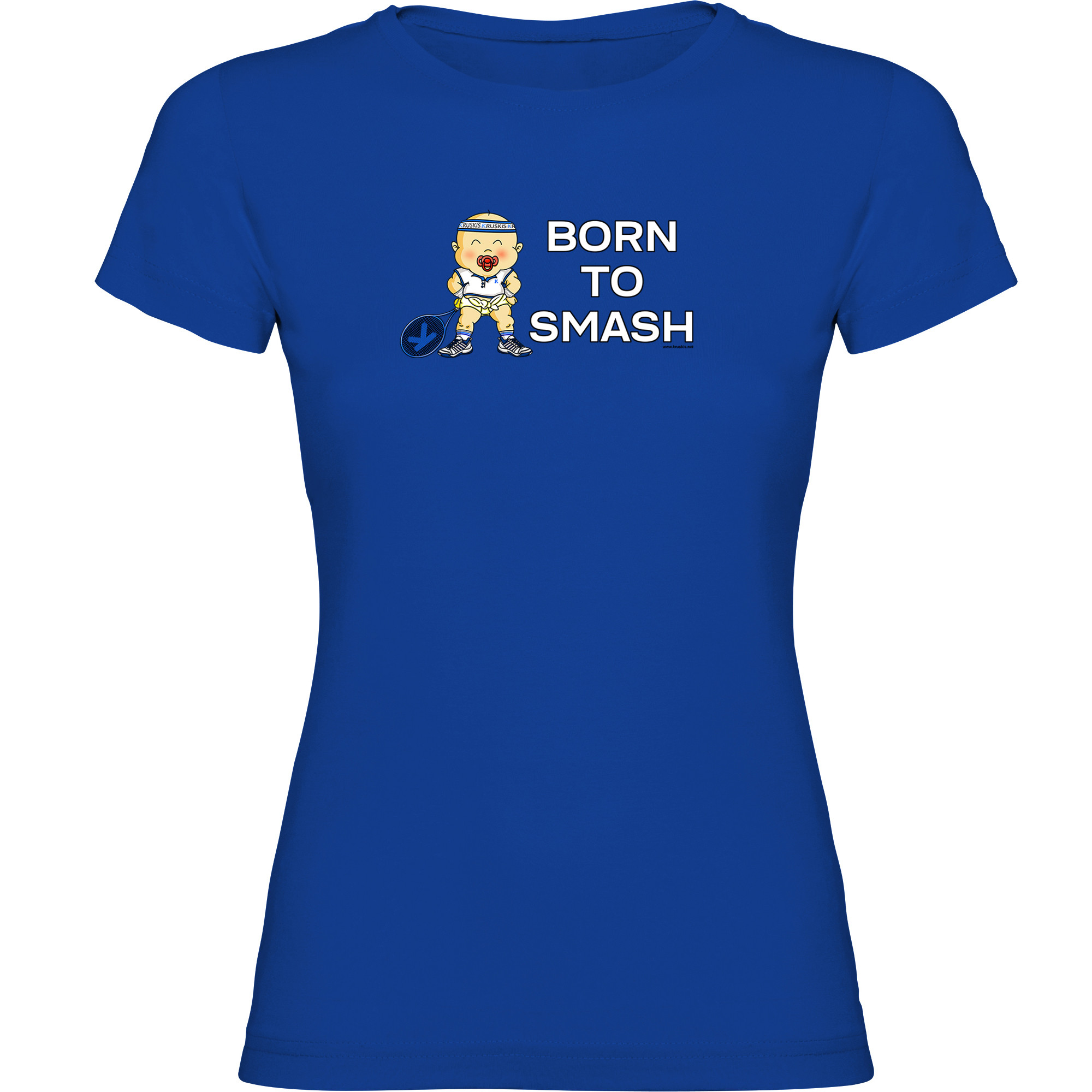 T Shirt Tennis Born to Smash Korte Mouwen Vrouw