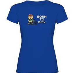 T Shirt MTB Born to BMX Short Sleeves Woman