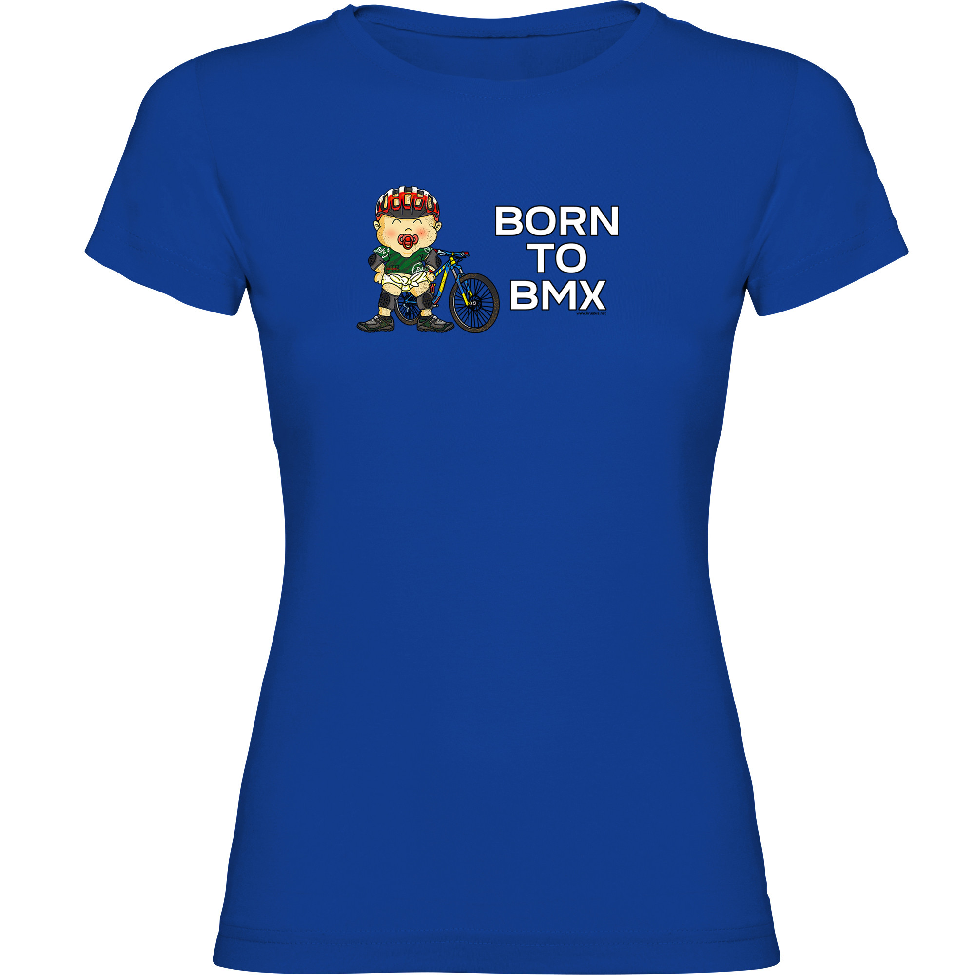 T Shirt VTT Born to BMX Manche Courte Femme