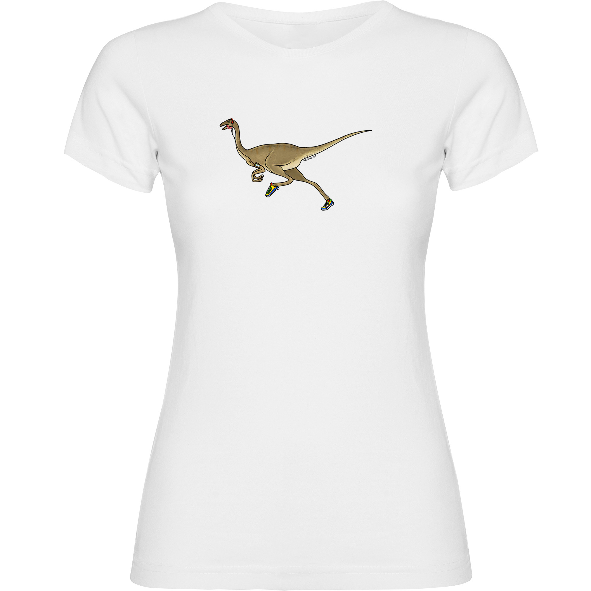 T Shirt Running Dino Run Short Sleeves Woman