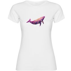T Shirt Nurkowanie Whale Krotki Rekaw Kobieta