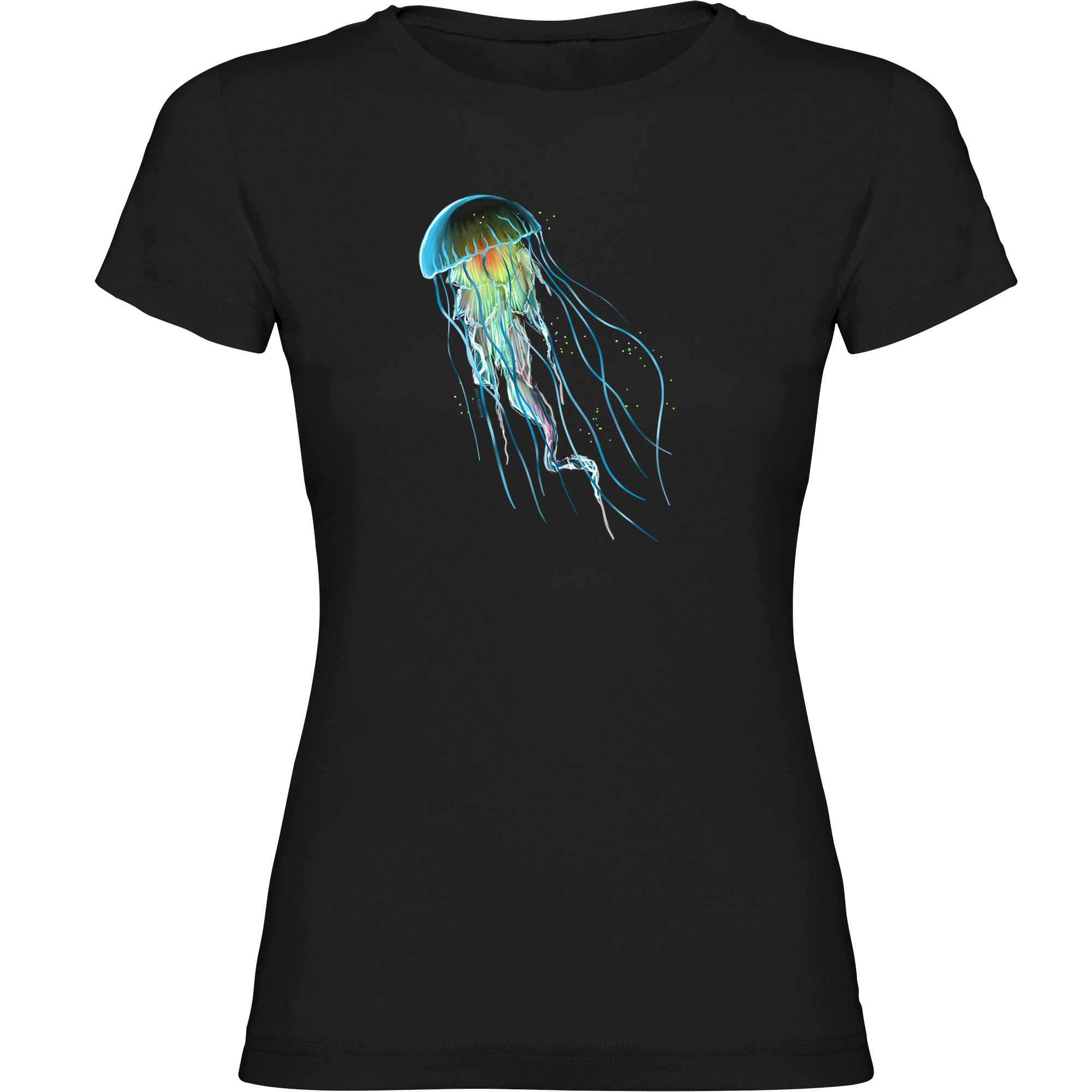 T Shirt Diving Jellyfish Short Sleeves Woman