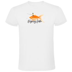T Shirt Fiske Flying Fish Kortarmad Man