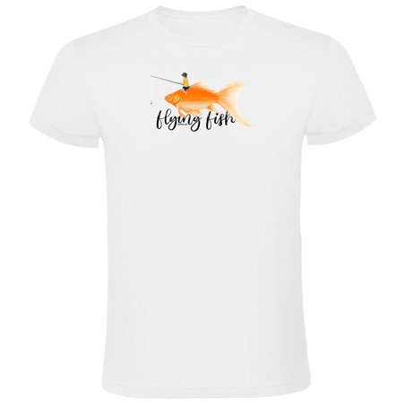 T Shirt Vissen Flying Fish Korte Mouwen Man