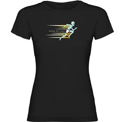 T Shirt Running Speed of Light Short Sleeves Woman
