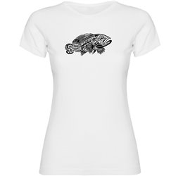 T Shirt Nurkowanie Grouper Tribal Krotki Rekaw Kobieta
