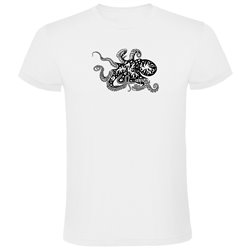 T Shirt Dykning Psychedelic Octopus Kortarmad Man